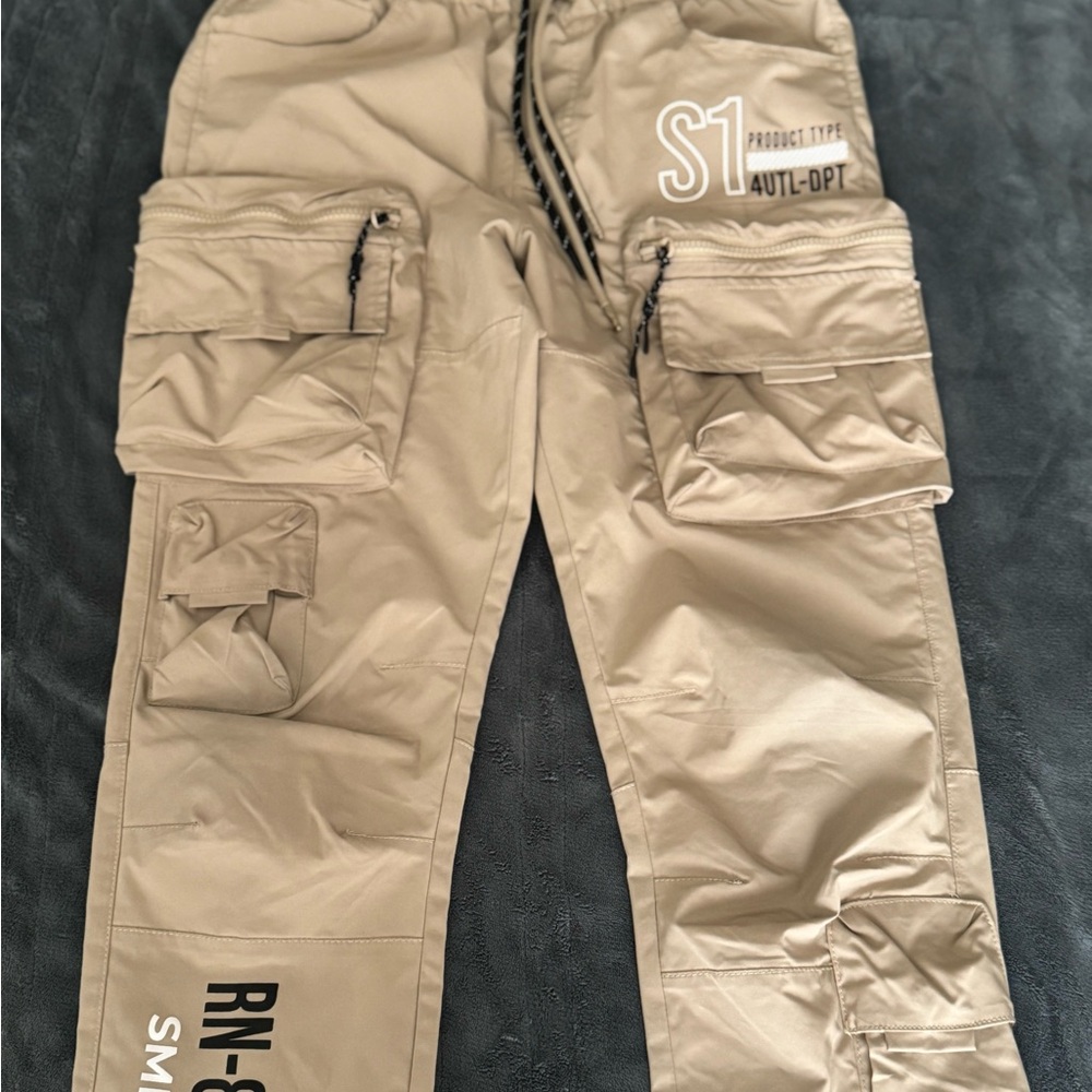 Young Men’s Stylish Beige Cargo Pants
